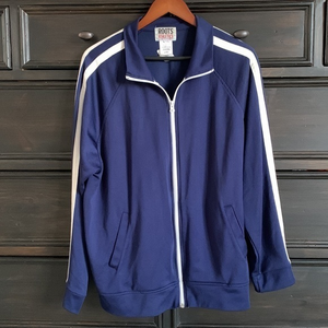 Roots Athletics Blue Full Zip Performance Track Jacket Sweatshirt Men’s‎ Size XL